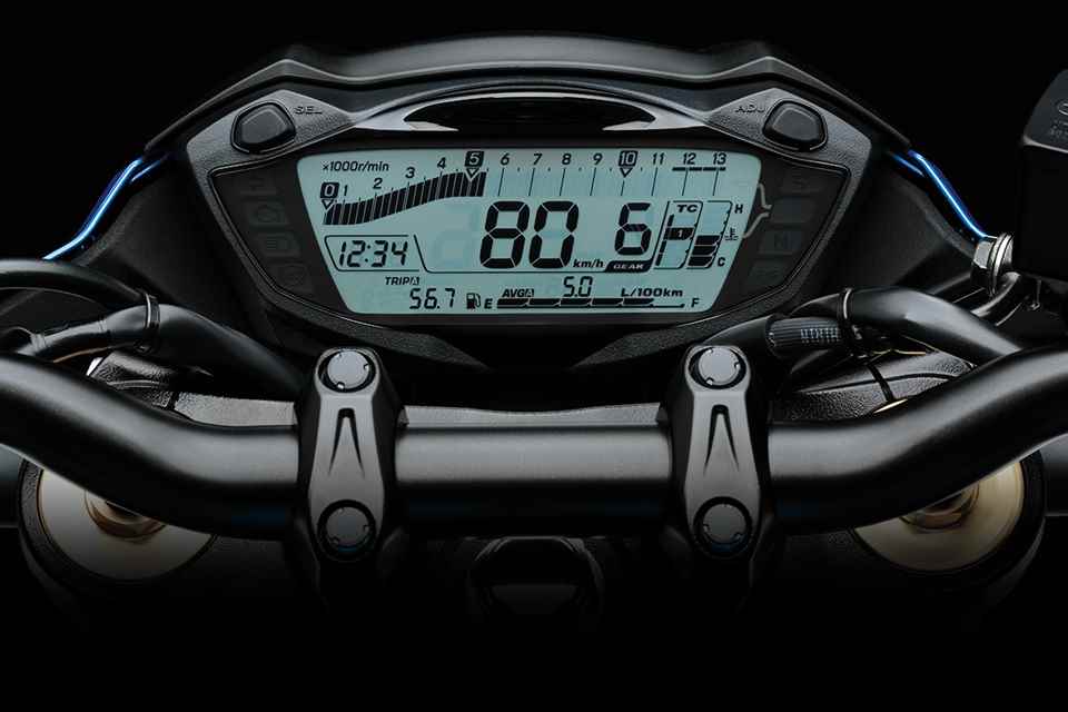 Imagem do painel da Suzuki GSX-S750 2020