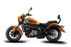 Harley custom e bagger by QJ Motor