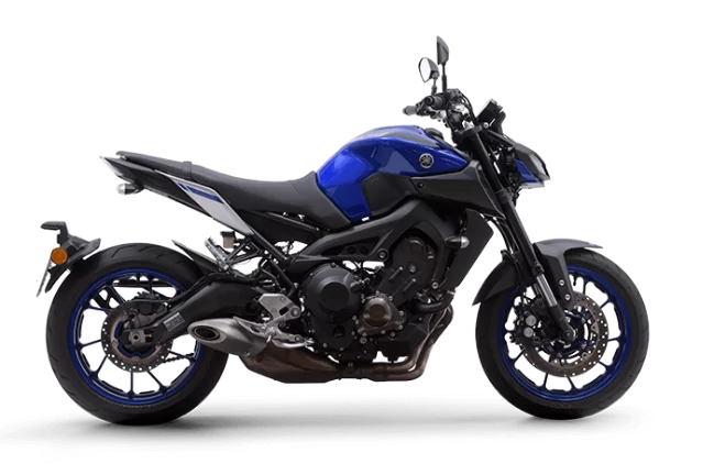 Imagem da Nova Yamaha MT-09 2021 na cor azul